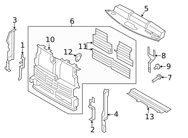 Active Grille Shutter Assembly For 2018-2022 Ford Mustang 2.3L/5.0L - JR3Z-8475-F Replacement