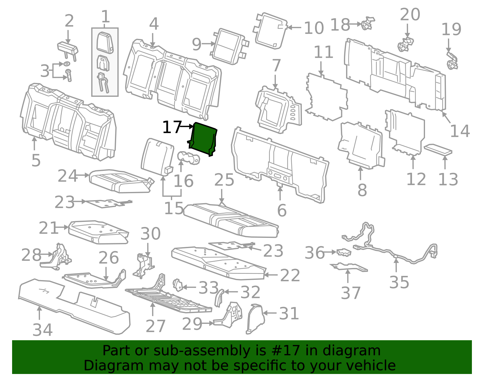 Armrest Cover - GM (84408231)