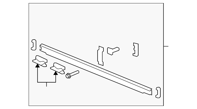Rail Kit-Cargo Carr Pubx Side - GM (93356845)