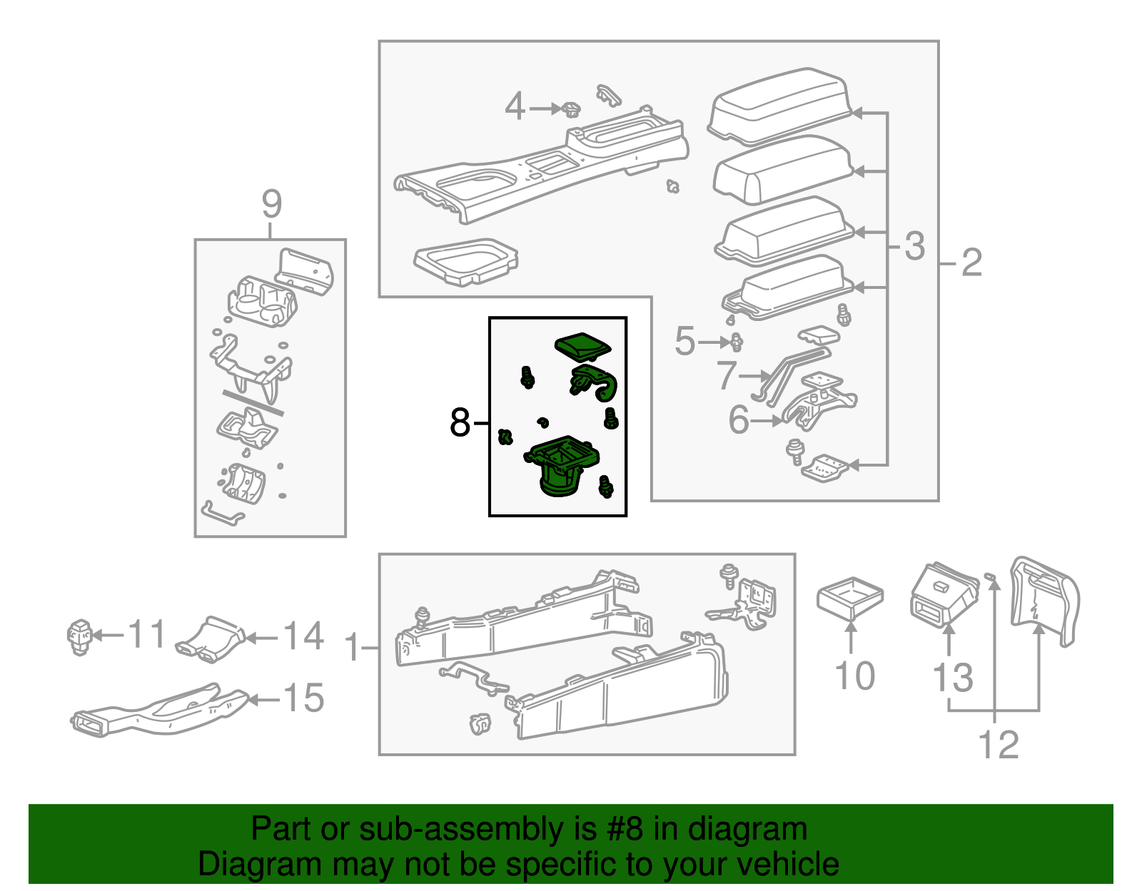 Cup Holder - Ford (XW4Z-5413562-AAF)