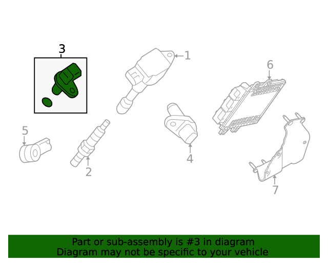 20172024 Nissan Camshaft Sensor 23731JA11D Nissan Parts Plus