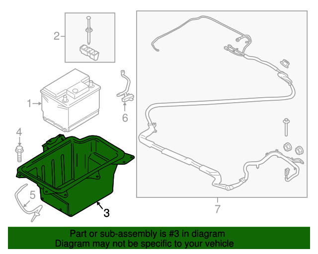 20132018 Ford CMax OEM Battery Tray FV6Z10732C OEM Ford Parts
