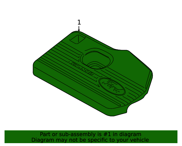 K2GZ6A949A Engine Cover 20192021 Ford Lasco Auto Parts