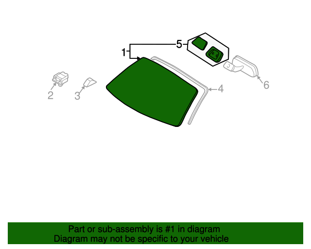 TB9563900C9U Windshield 19972002 Mazda Millenia MazdaSwag