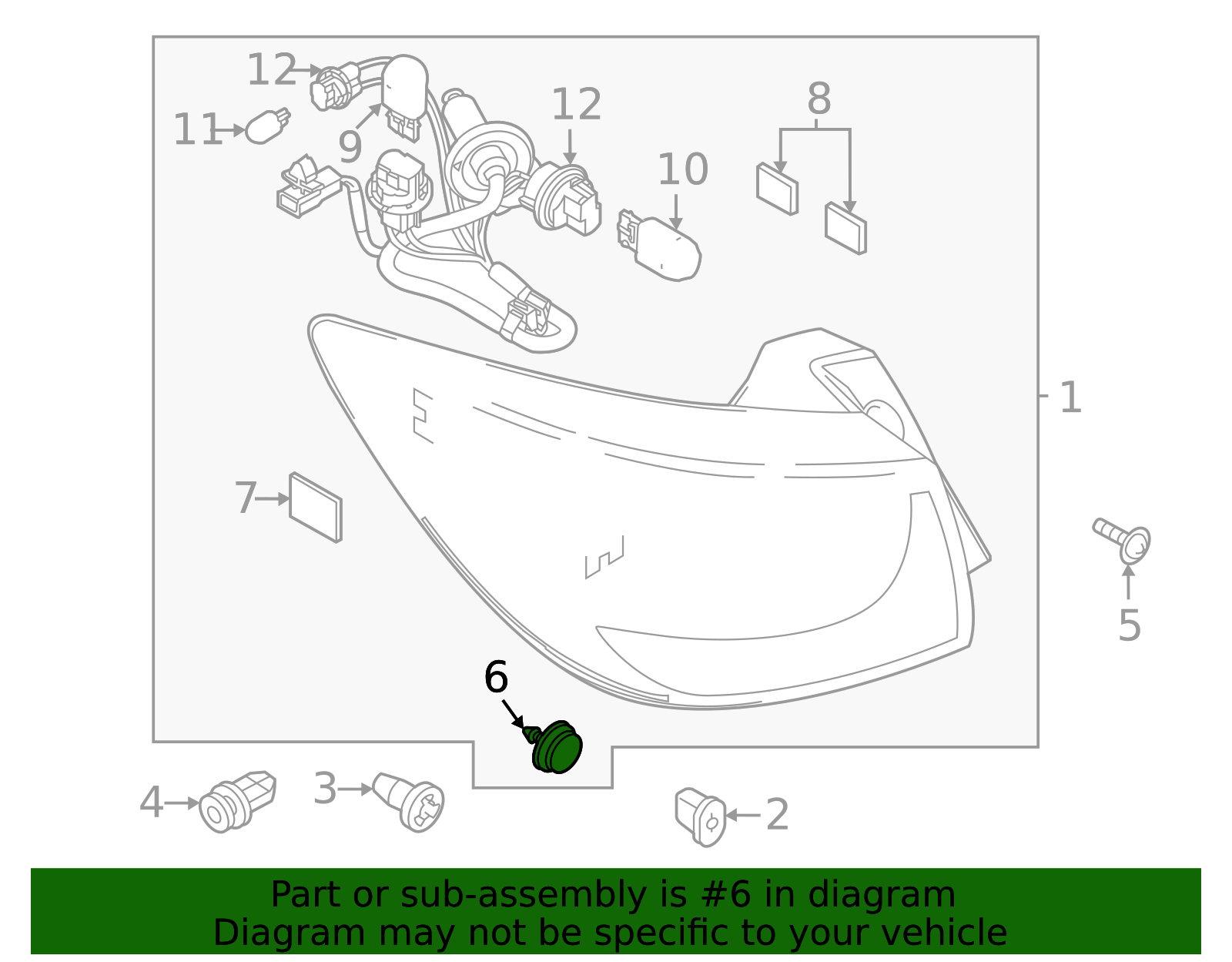 Tail Lamp Assembly Guide - Toyota (90118-WBB82)