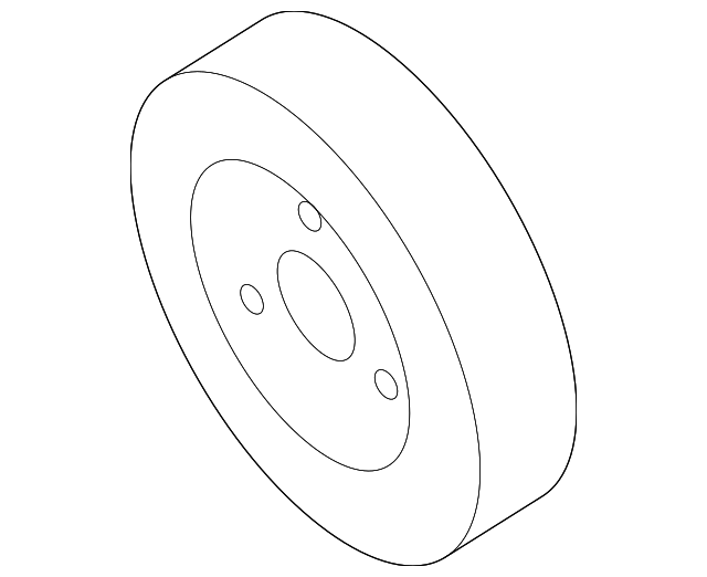 Genuine MAZDA 2003-2013 Mazda 3 5 6 Tribute Water Pump Pulley LF50-15