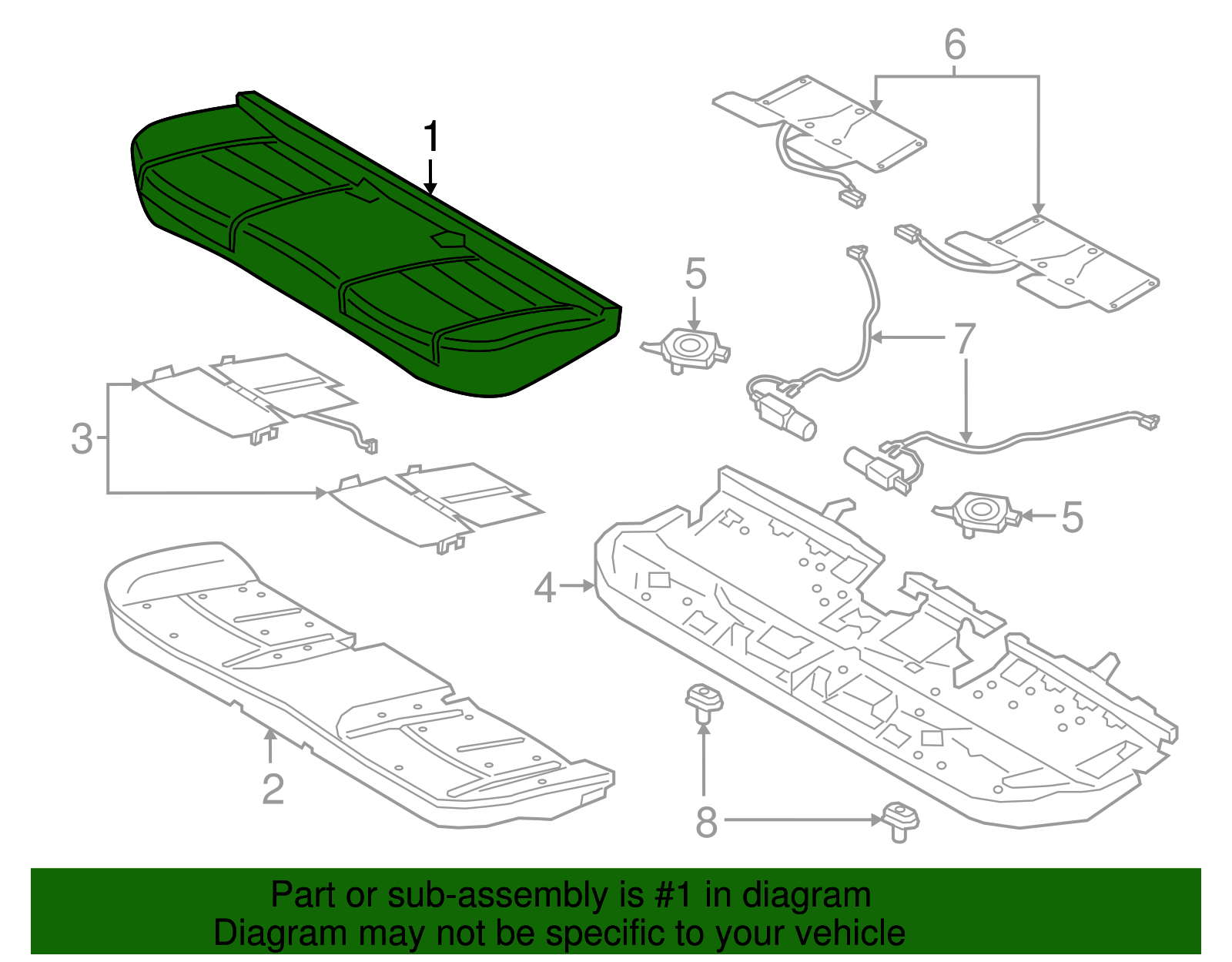 Cushion Cover - Ford (GD9Z-5463804-AJ)