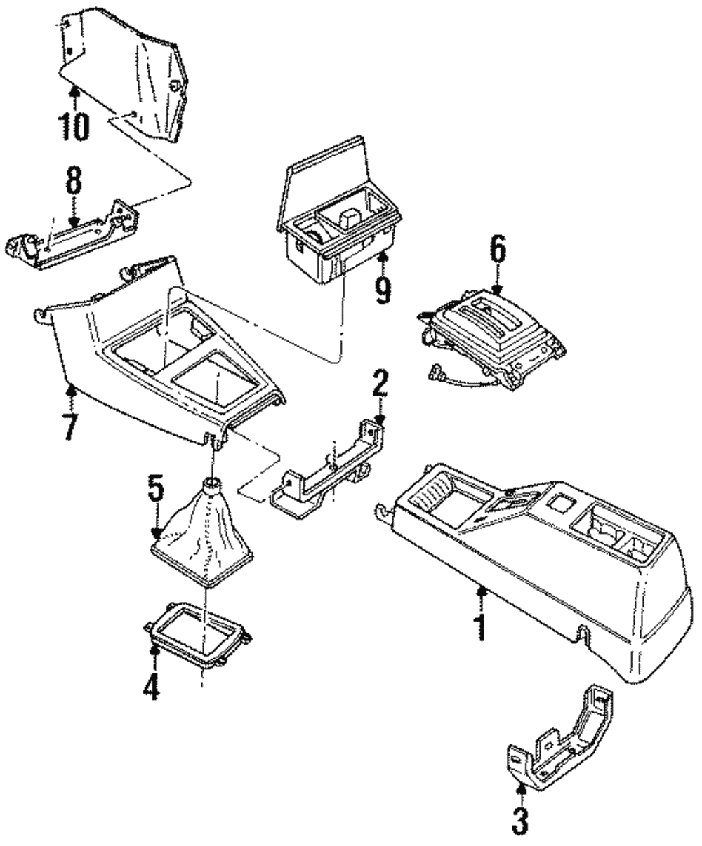 Console Panel - Ford (E9JY-7604567-B)