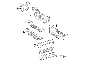 906-545-02-40 - Carrier Bracket 2014-2018 Mercedes-Benz | Mercedes-Benz ...