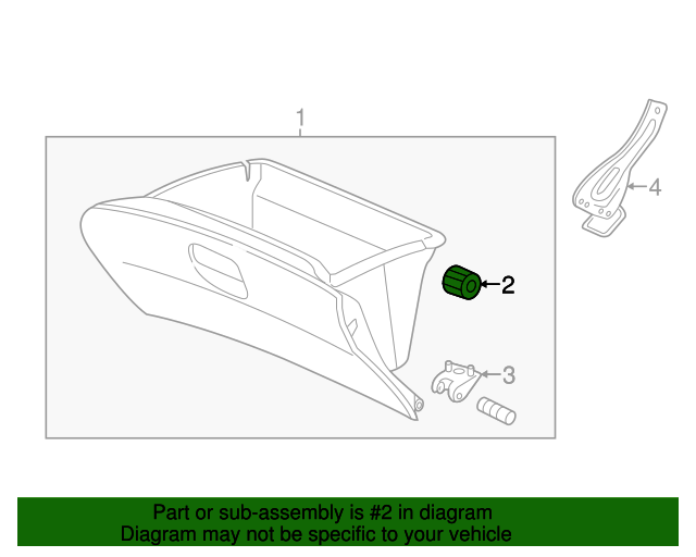 Graphite Black Honda Genuine 77500-SNG-D03ZA Glove Box Assembly