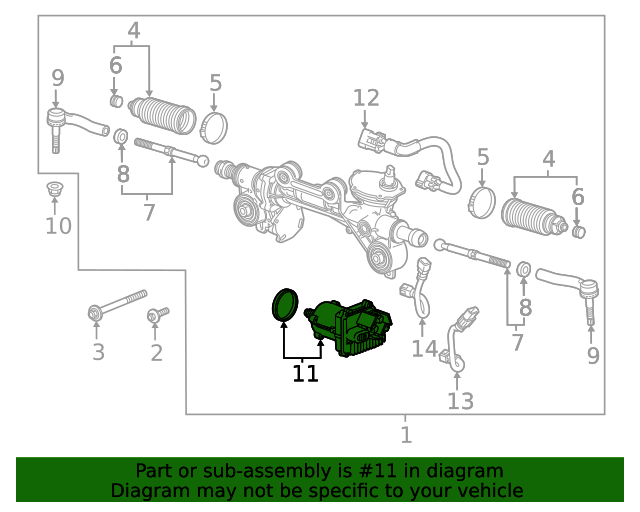 2019 GM Power Steering Assist Motor 84944203 GM