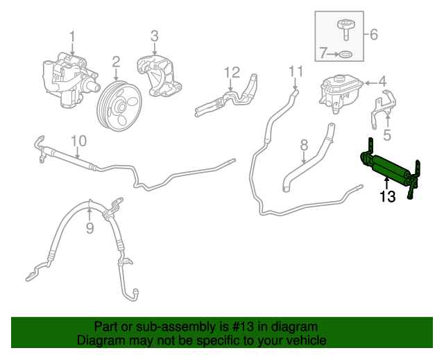 19431994 GM Power Steering Fluid Cooler GM Parts Store