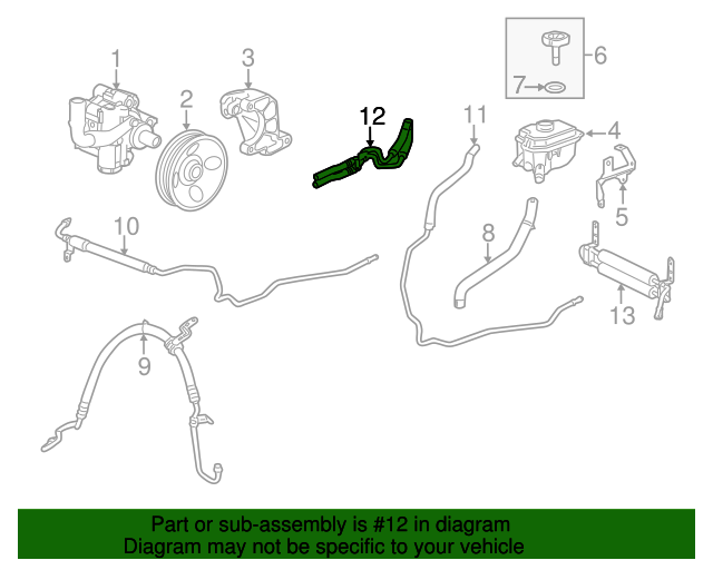 20102016 Cadillac SRX Power Steering Fluid Cooler Inlet and Outlet