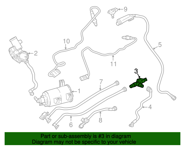 Genuine BMW 13907643106 Fuel Tank Vent Valve FREE Shipping on