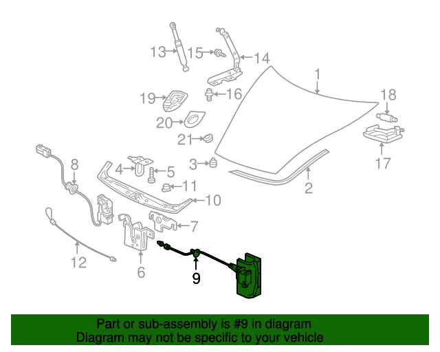 Genuine Porsche 99651112700 Release Cable FREE Shipping on Most