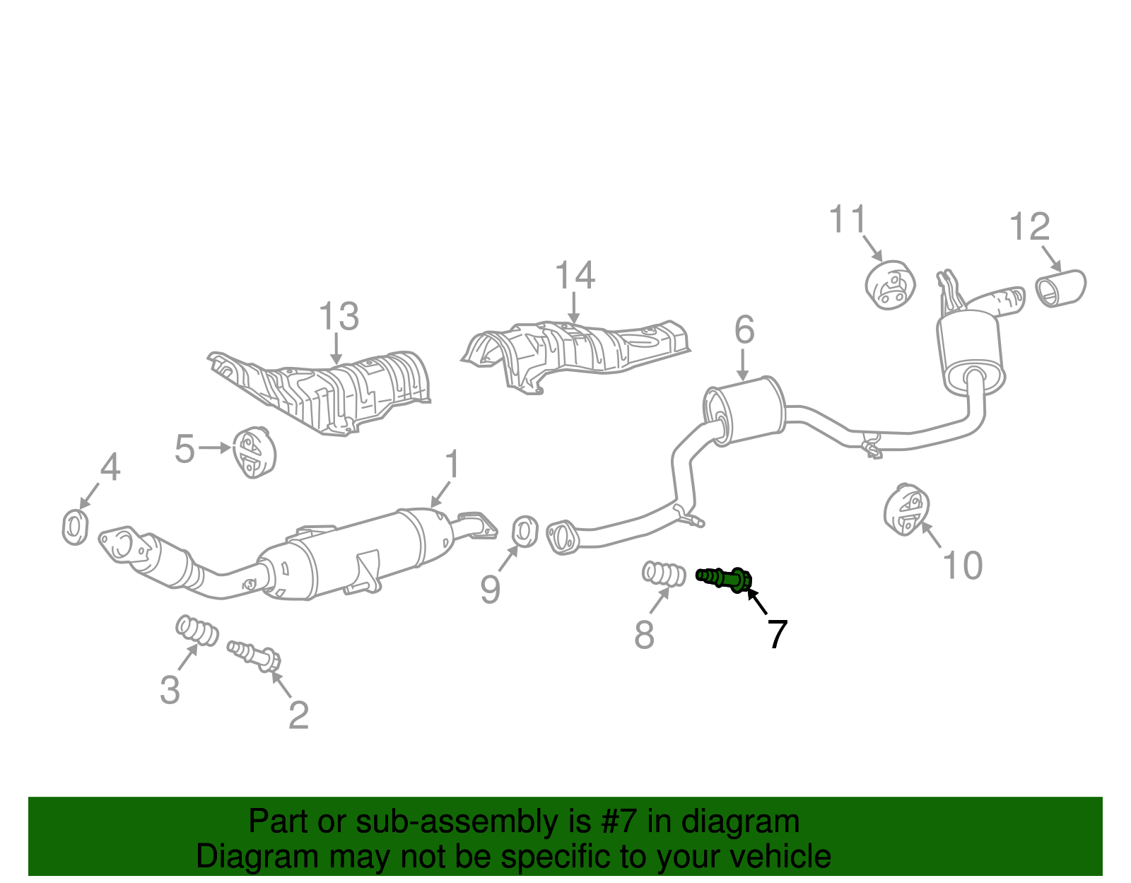 Exhaust Pipe Support Bolt - Scion (90901-05026)