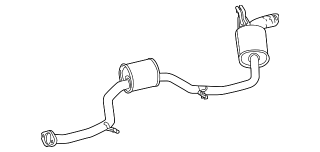 Muffler & Pipe - Scion (17430-37661)
