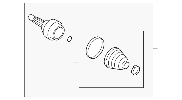 Joint Kit, Front Whl Drv Shf C/V - GM (93182543)