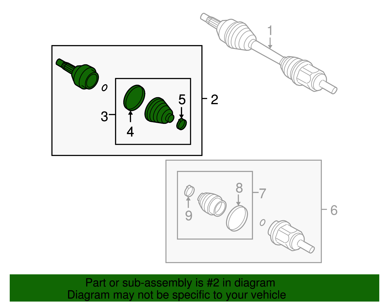 Joint Kit, Front Whl Drv Shf C/V - GM (93182543)