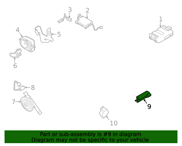 Genuine OEM Keyless Entry Antenna Part LR099137 Fits 20182022 Land