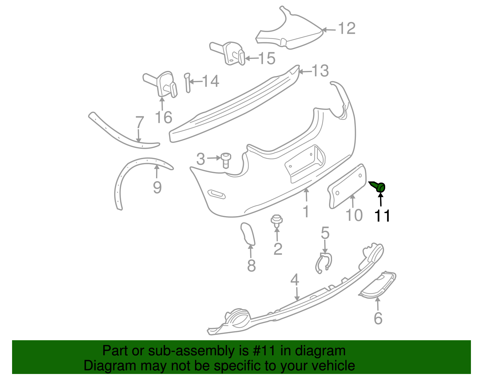 License Bracket Retainer - Volkswagen (N-106-568-02)