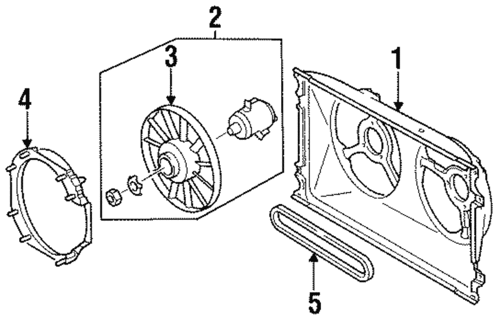 Engine Cooling Fan Blade - Volkswagen (811-959-465-C)