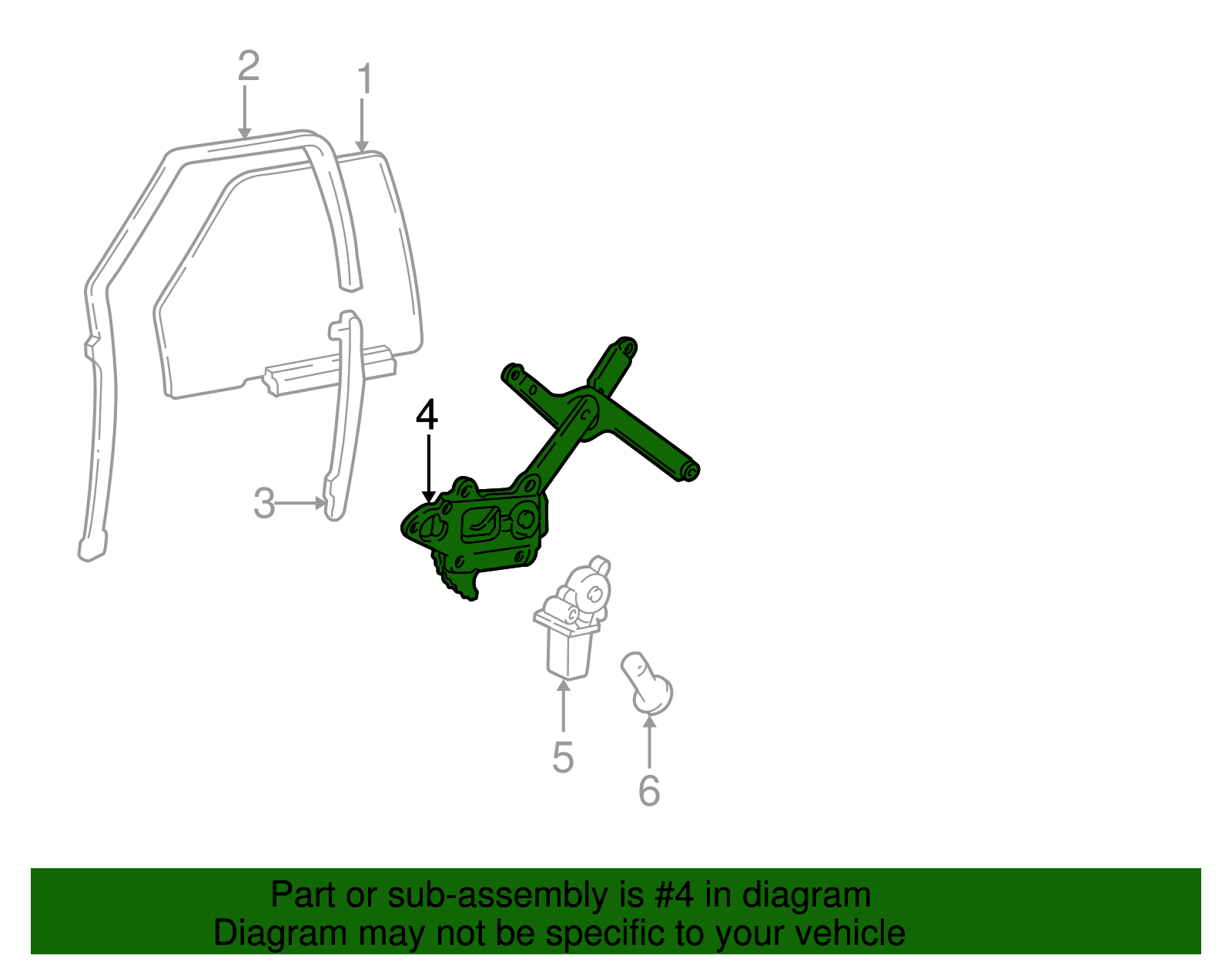 Window Regulator - GM (93386008)