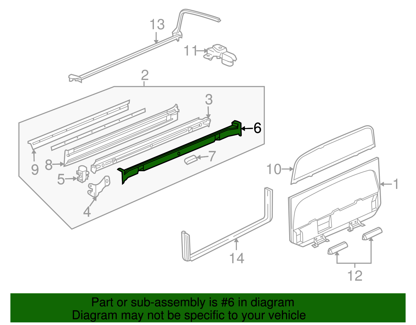 Cover Assembly, M/Gate *Shale - GM (88944385)