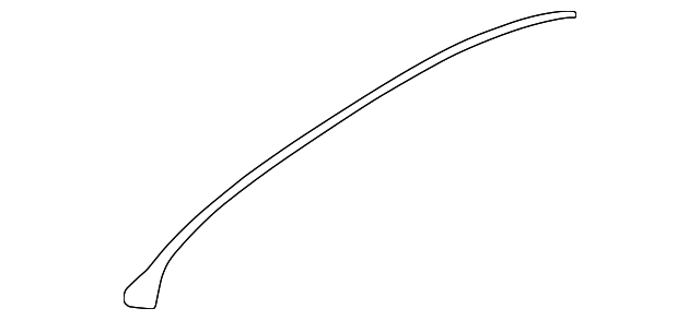 1997-2005 GM Primed Passenger Side Roof Panel Quarter Reveal Molding ...