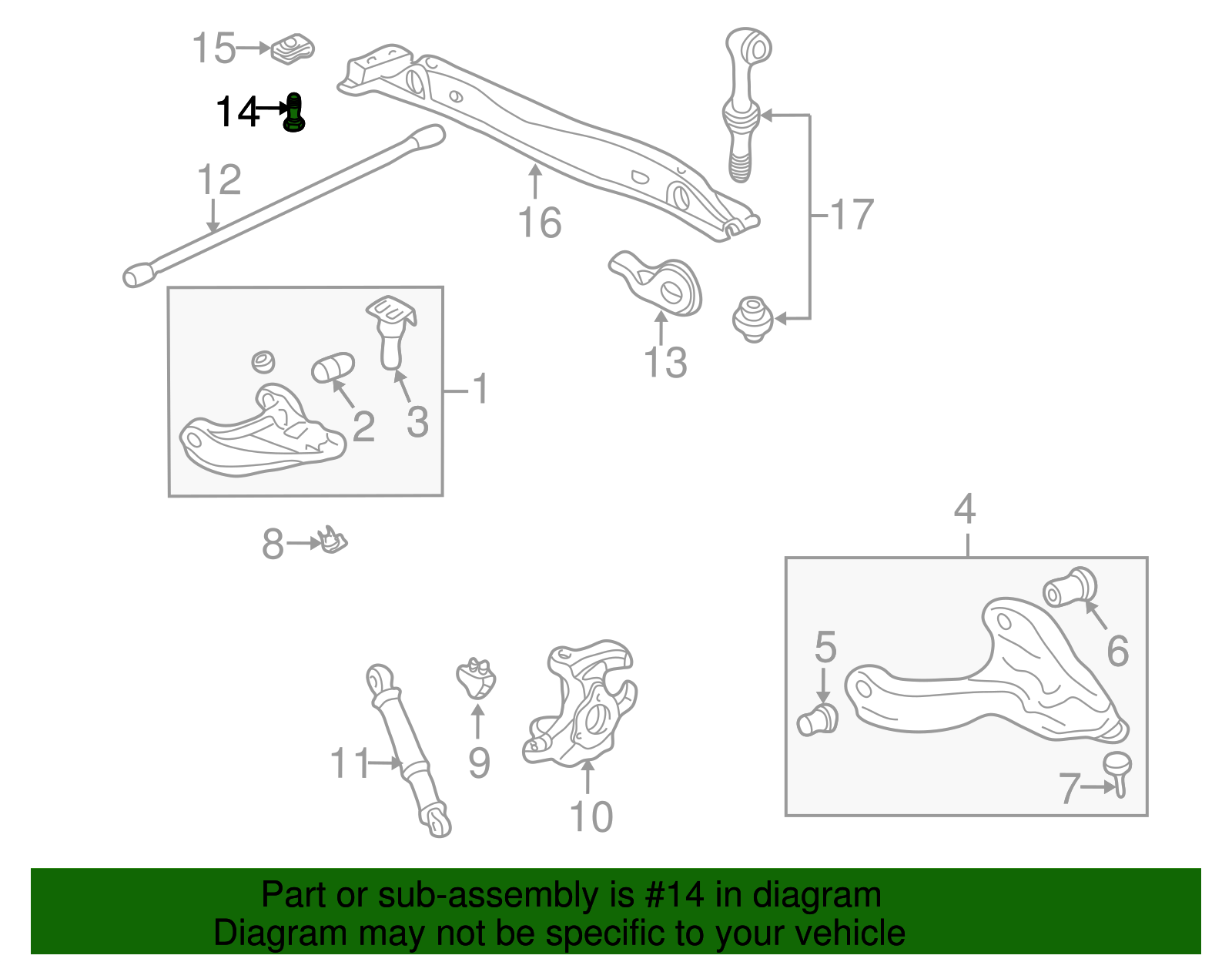 M12x1.75x42 Torsion Bar Adjuster Bolt - GM (14041596)