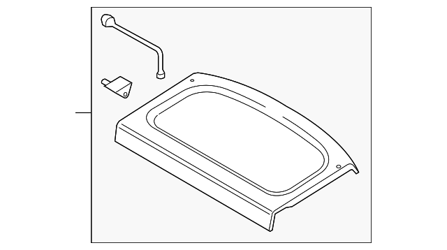 2009 2017 Volkswagen Tiguan Tonneau Cover 5n0 867 769 M 7t8 Vw Parts Source
