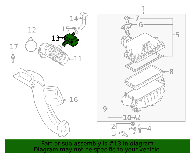 20202022 Toyota Engine Air Intake Resonator 17893F0230 Toyota Parts