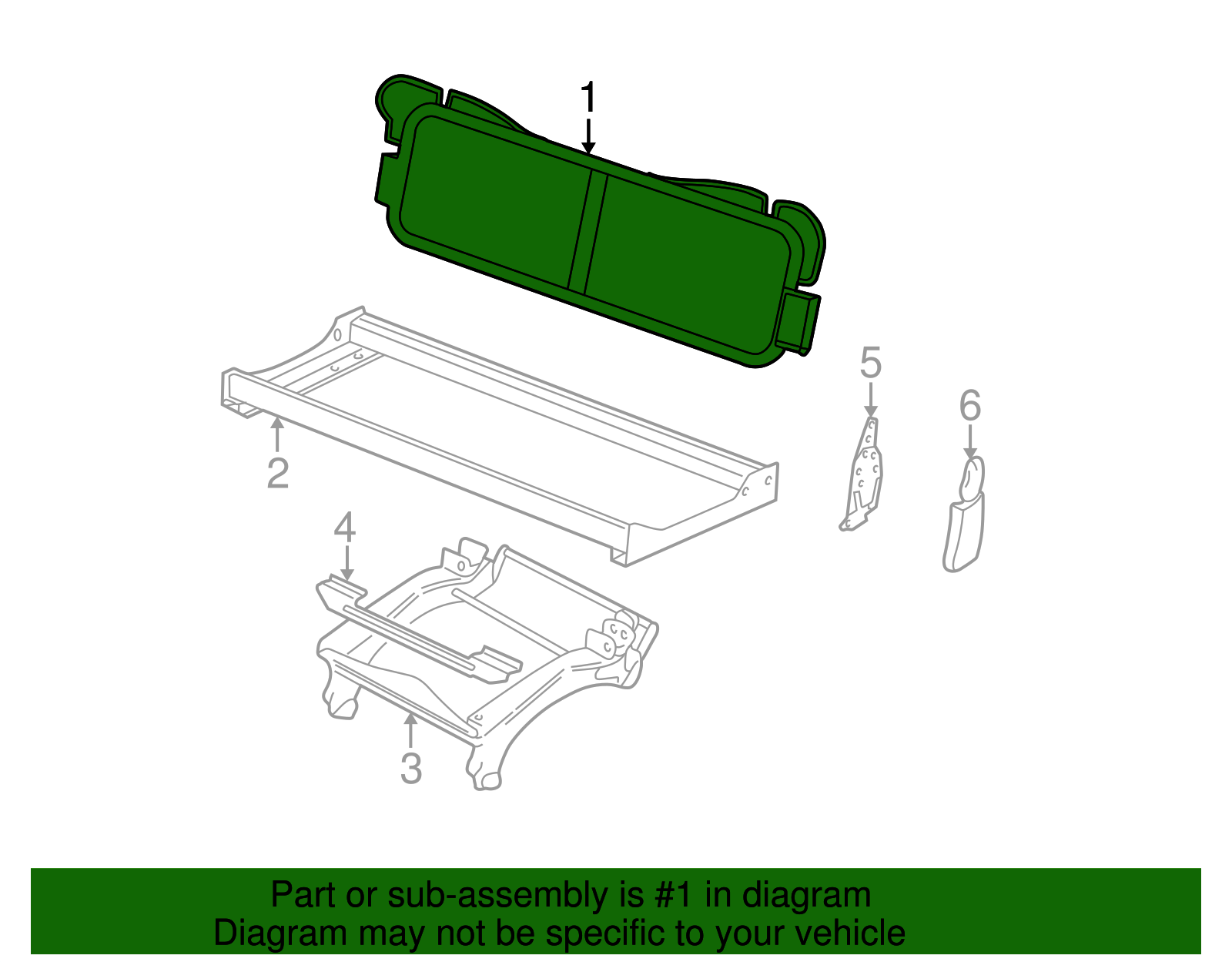 Seat Back Frame - Ford (YL1Z-78613A38-AA)