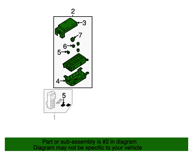 911603E000 Fuse Box Main 20032006 Kia Sorento Kia.Parts Store