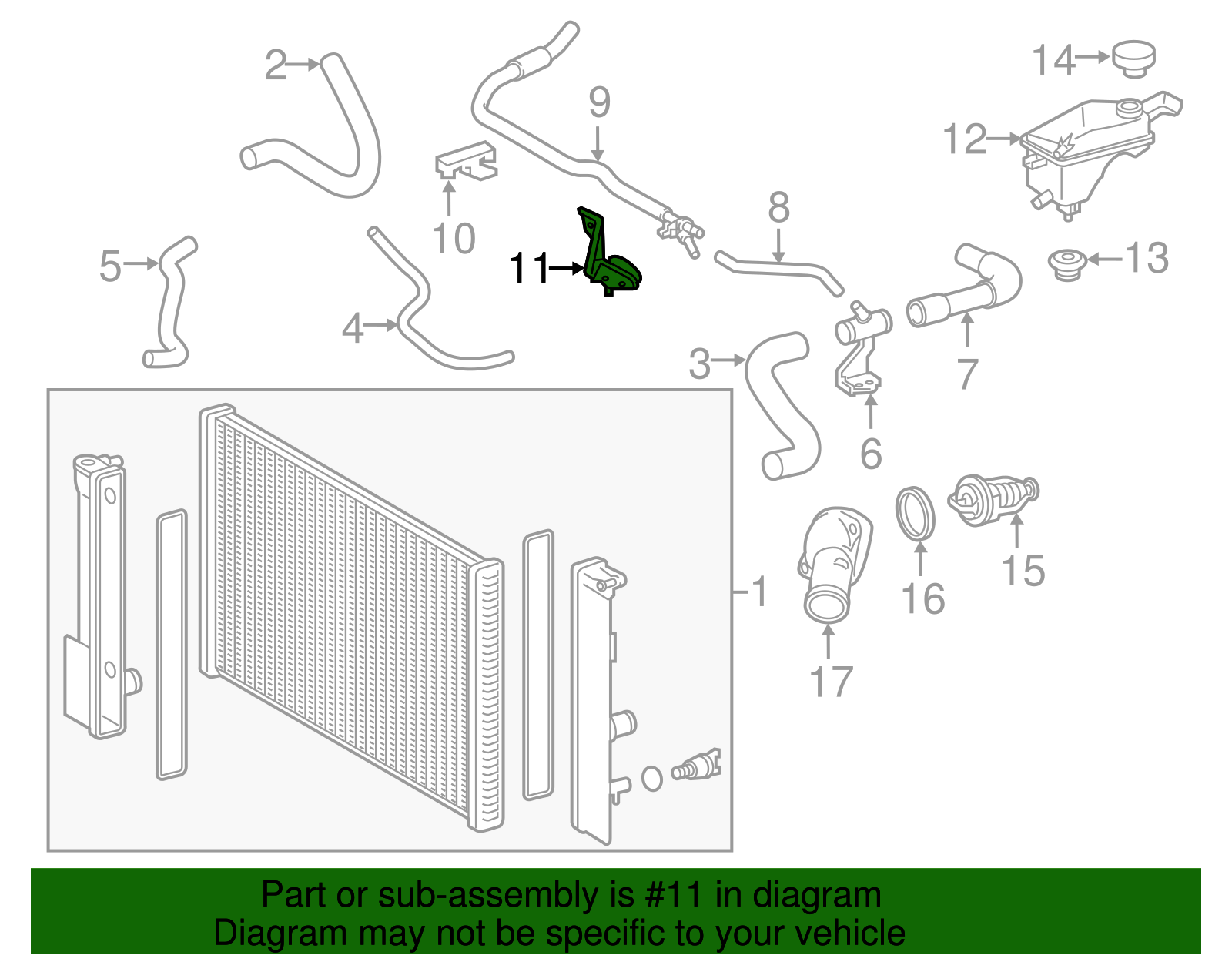 By-Pass Pipe Bracket - Scion (16575-47010)