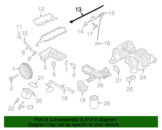 11140EZ40A Dipstick 20162019 Nissan Titan XD World OEM Parts Nissan