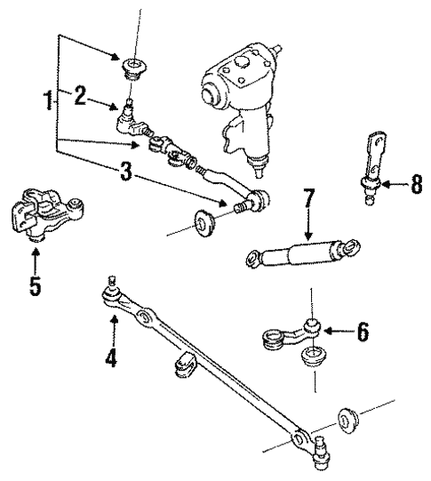 専用　672番 OEM 300ZX (Z32) Hicas Inner Tie Rod
