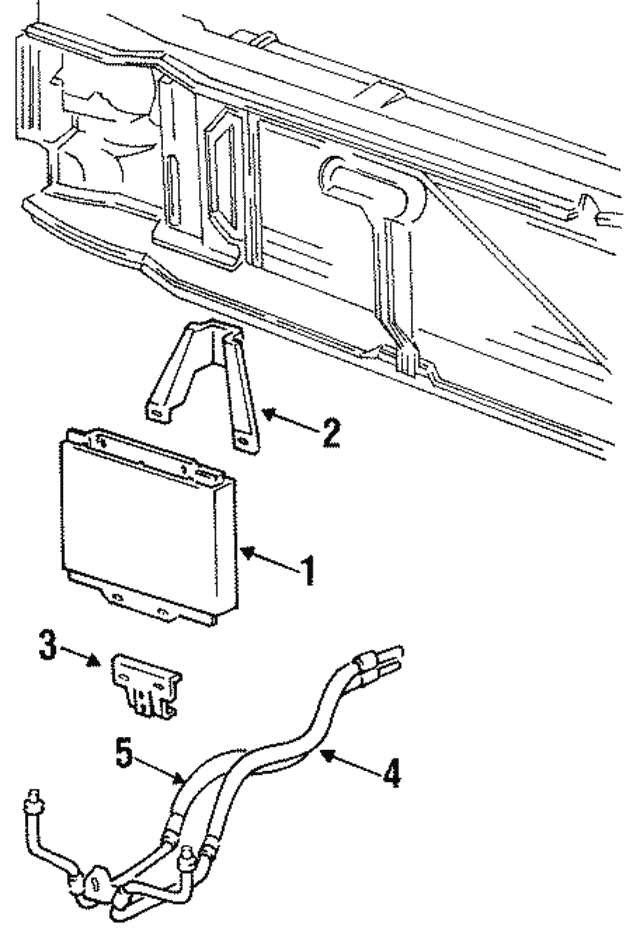 19911993 GM Engine Oil Cooler Outlet Hose Kit with Nut, Seal, and