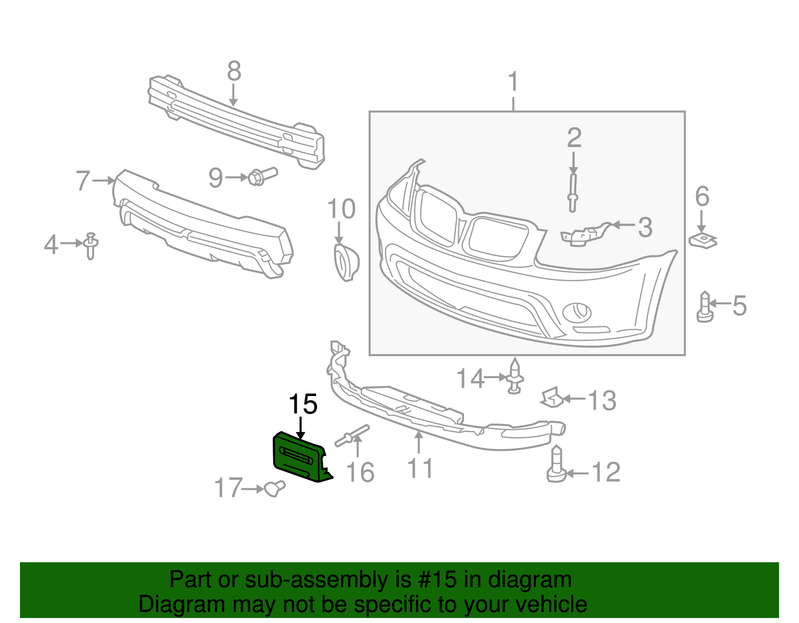 License Plate Bracket - GM (15176139)