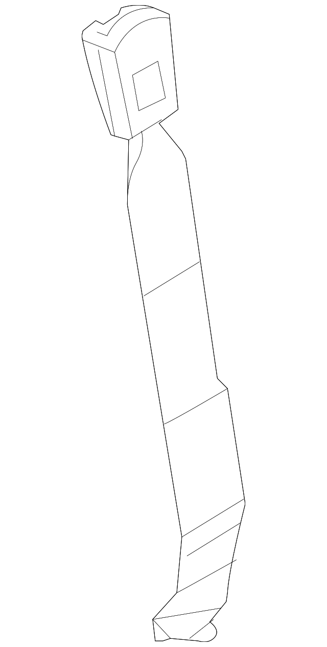 Ebony Front Center Seat Belt with Buckle - GM (89022977)