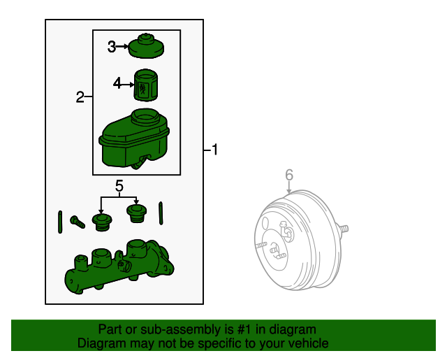 19922001 Toyota Master Cylinder 4720133130 Toyota Parts Center