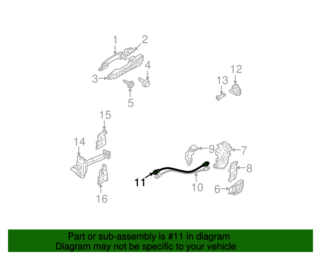 81391-2F000 - Lock Rod 2004-2009 Kia | Kia.Parts Store