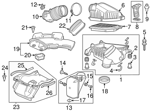 Air Intake for 2018 Honda Odyssey | Honda Parts Online
