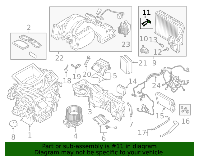 Genuine BMW 64119361705 Expansion Valve Hardware Kit FREE Shipping on Most Orders 499