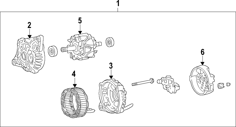 Alternator Slip Ring End Frame Cover - GM (93744911)