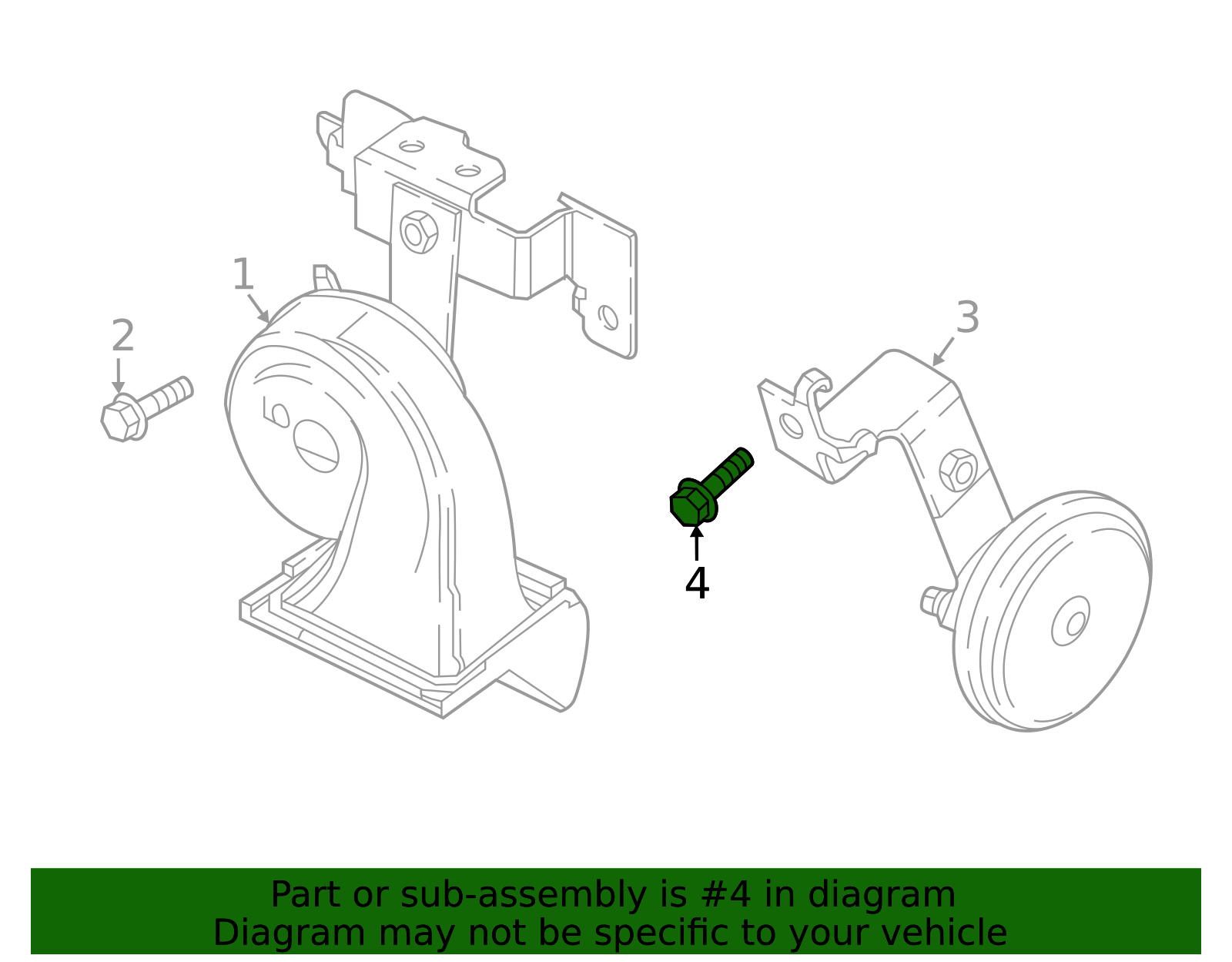 Alarm Horn Bolt - Scion (90118-WB641)