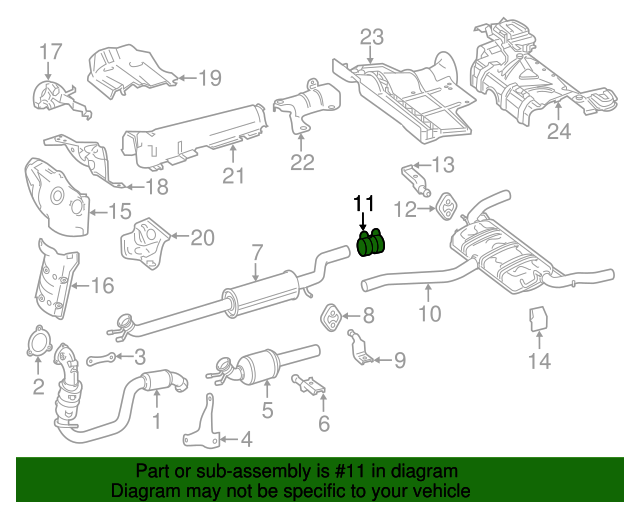 0029954802 Muffler & Pipe Clamp 20142021 MercedesBenz Mercedes