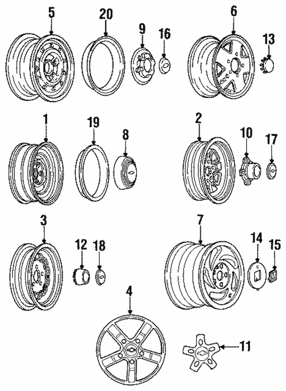 Wheel, Alloy - GM (12337275)