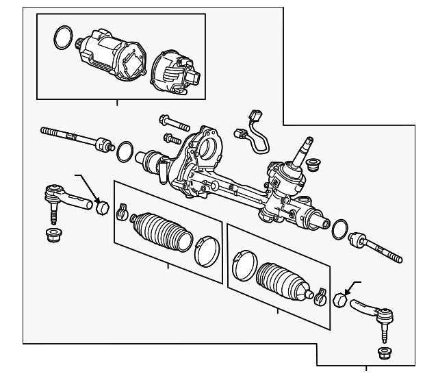 84494618 Electric Belt Drive Rack and Pinion Steering Gear Assembly