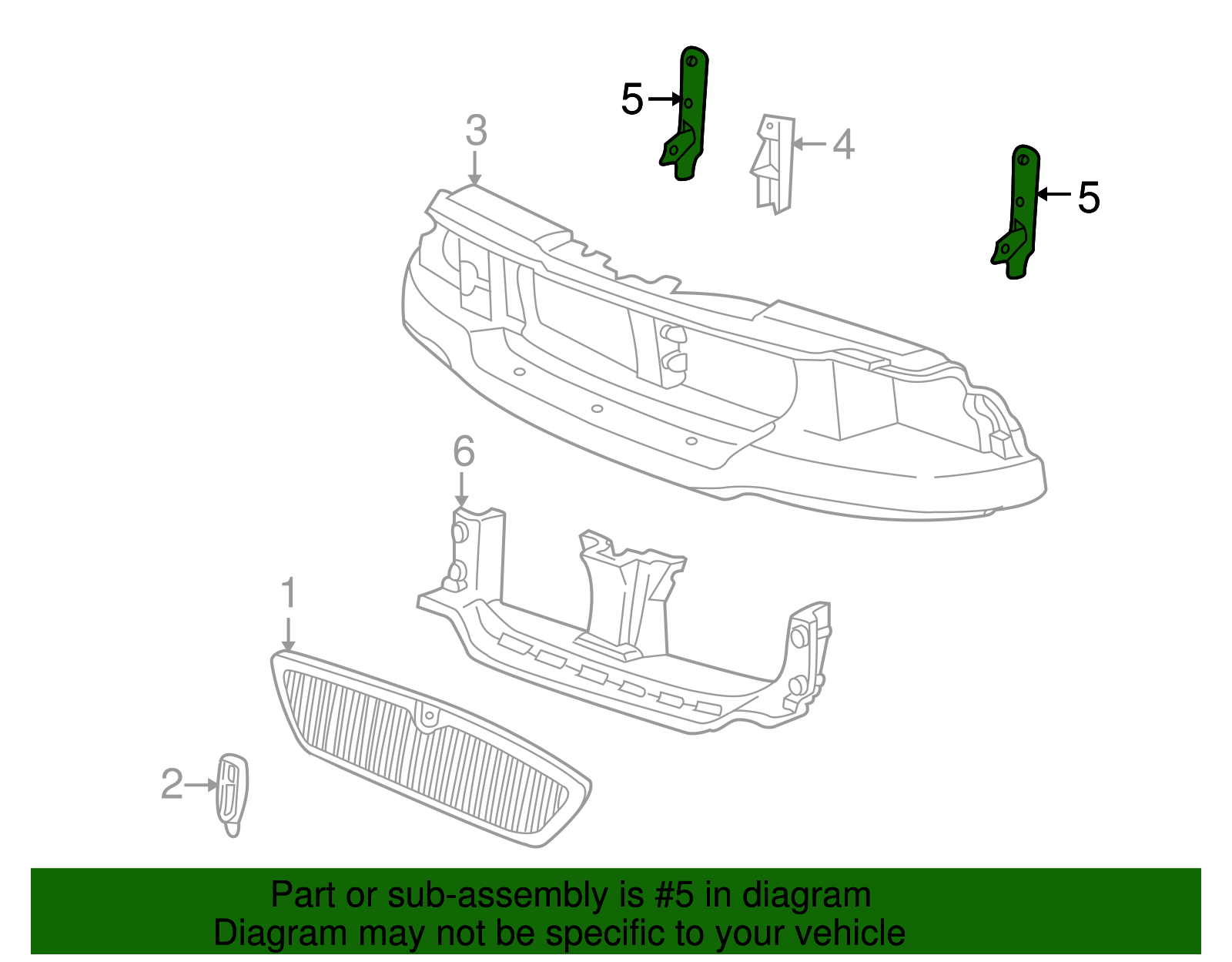 Mount Panel Bracket - Ford (YL3Z-8B455-CA)